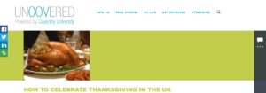 How to celebrate Thanksgiving in the UK blog