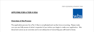 Applying for a Tier 4 (student) visa