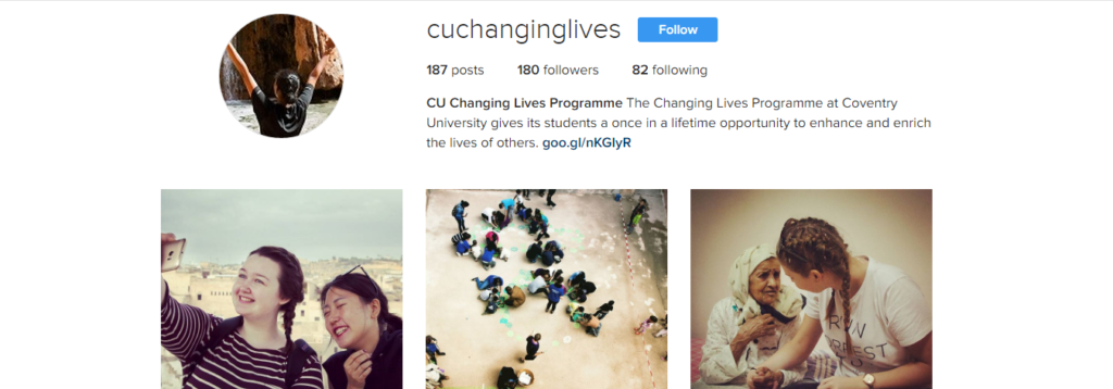 Changing Lives Programme Instagram Preview