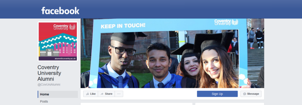 Coventry University Alumni Facebook Preview