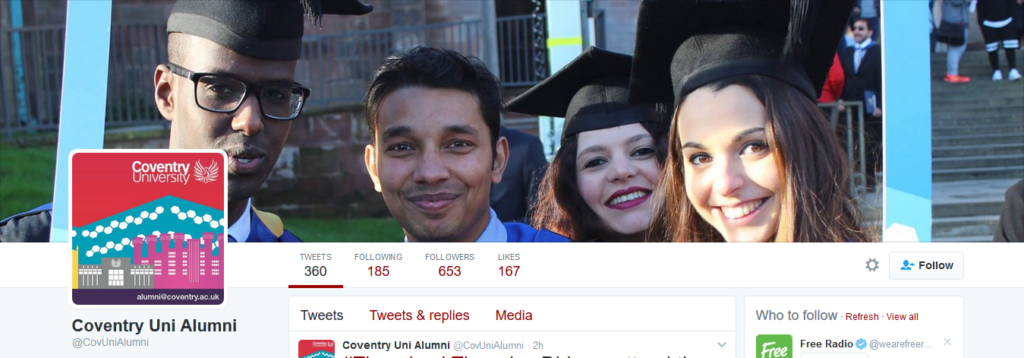 Coventry University Alumni Twitter Preview