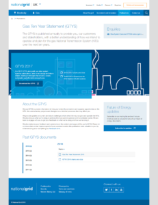 Gas Ten Year Statement web page